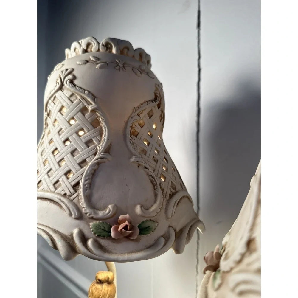 Lennile Ardelt‎ Boy and Girl Porcelain Lamps Pair